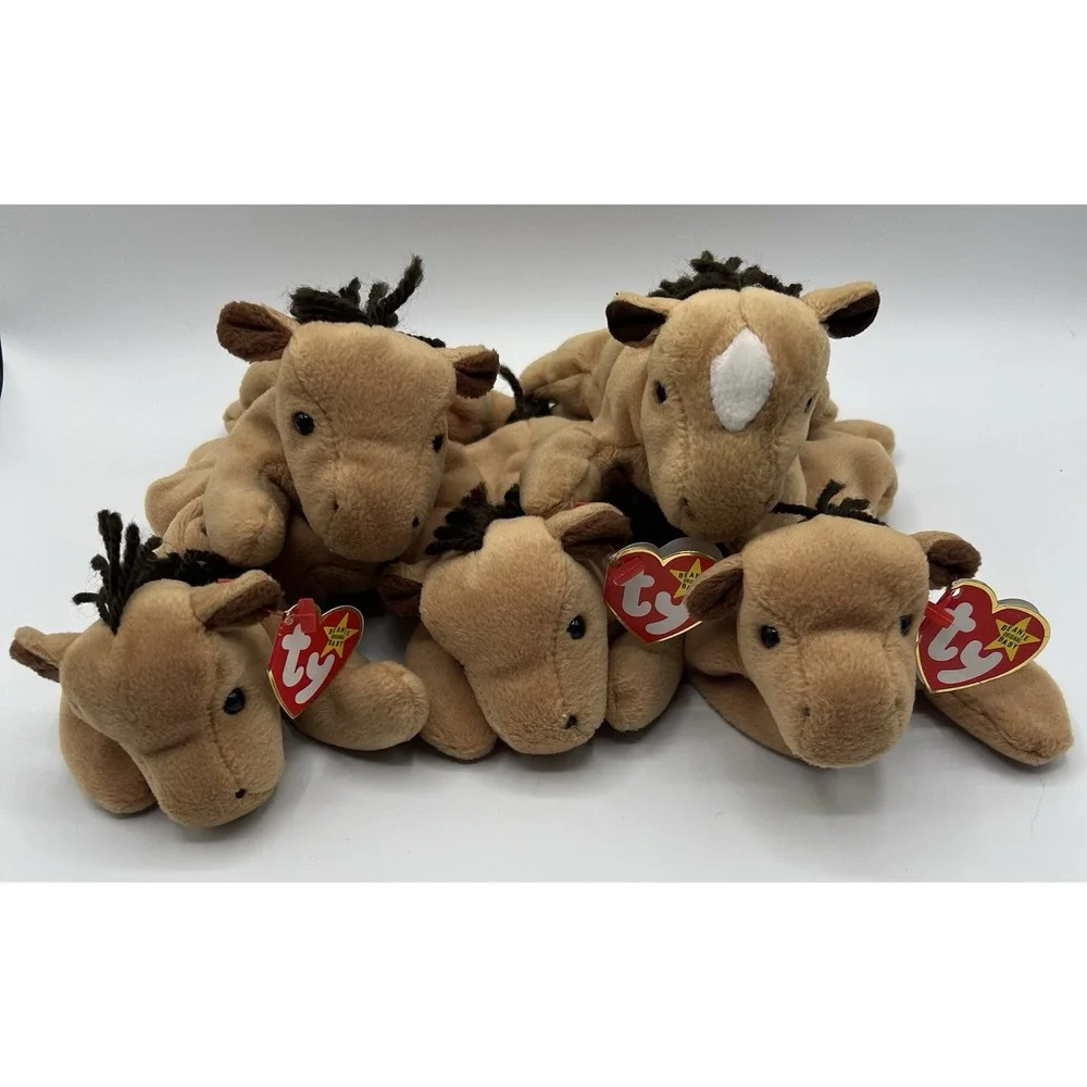 Ty Beanie Babies Horse Lot Derby The Horse